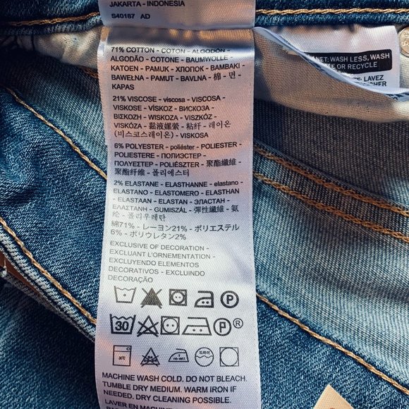 NWOT Levi's 711 Skinny Tribeca Hustle-Medium Wash Jeans W29 L30 - Picture 4 of 6